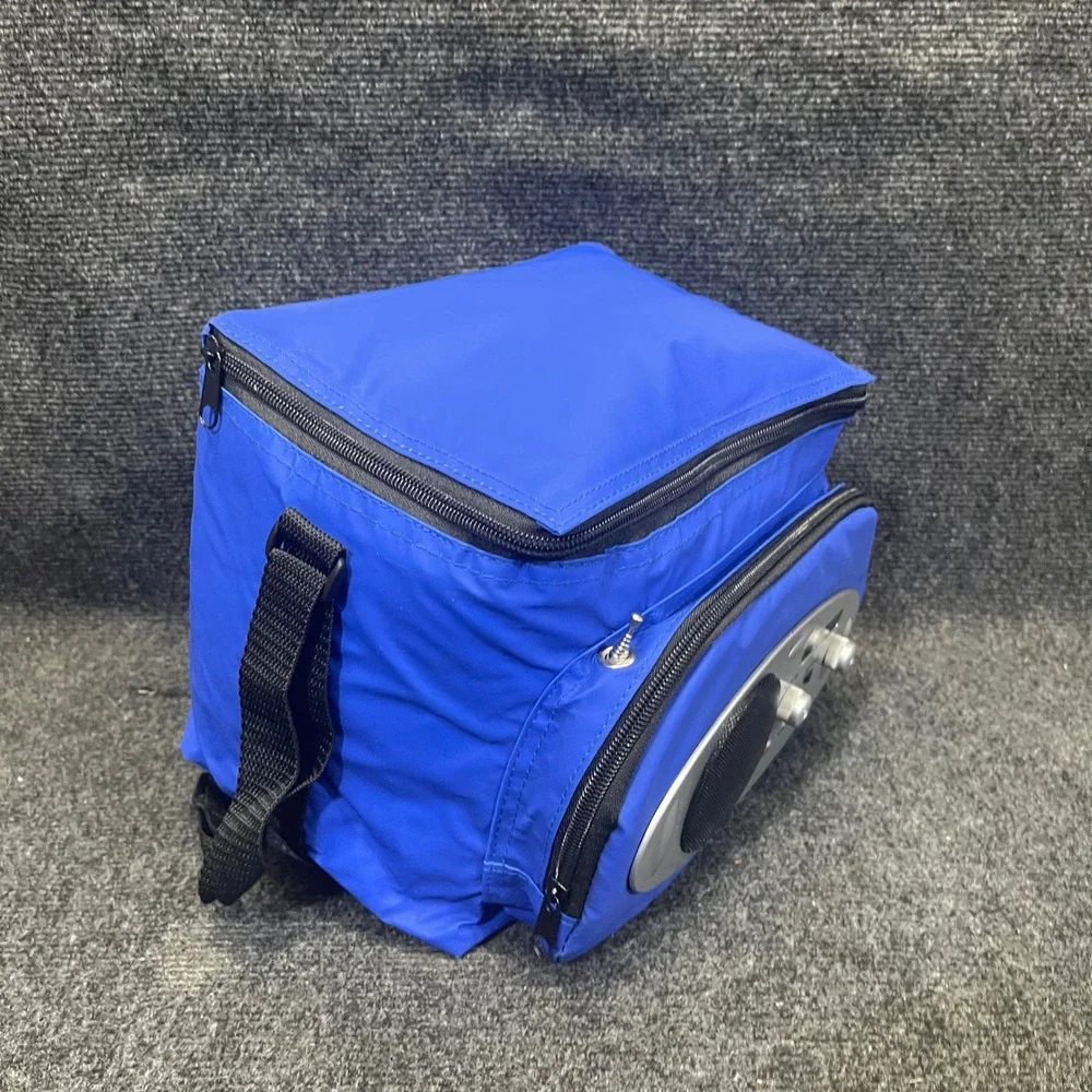 California Innovations Collapsible Blue MusiCooler AM FM‎ Radio Aux Speaker Bag
